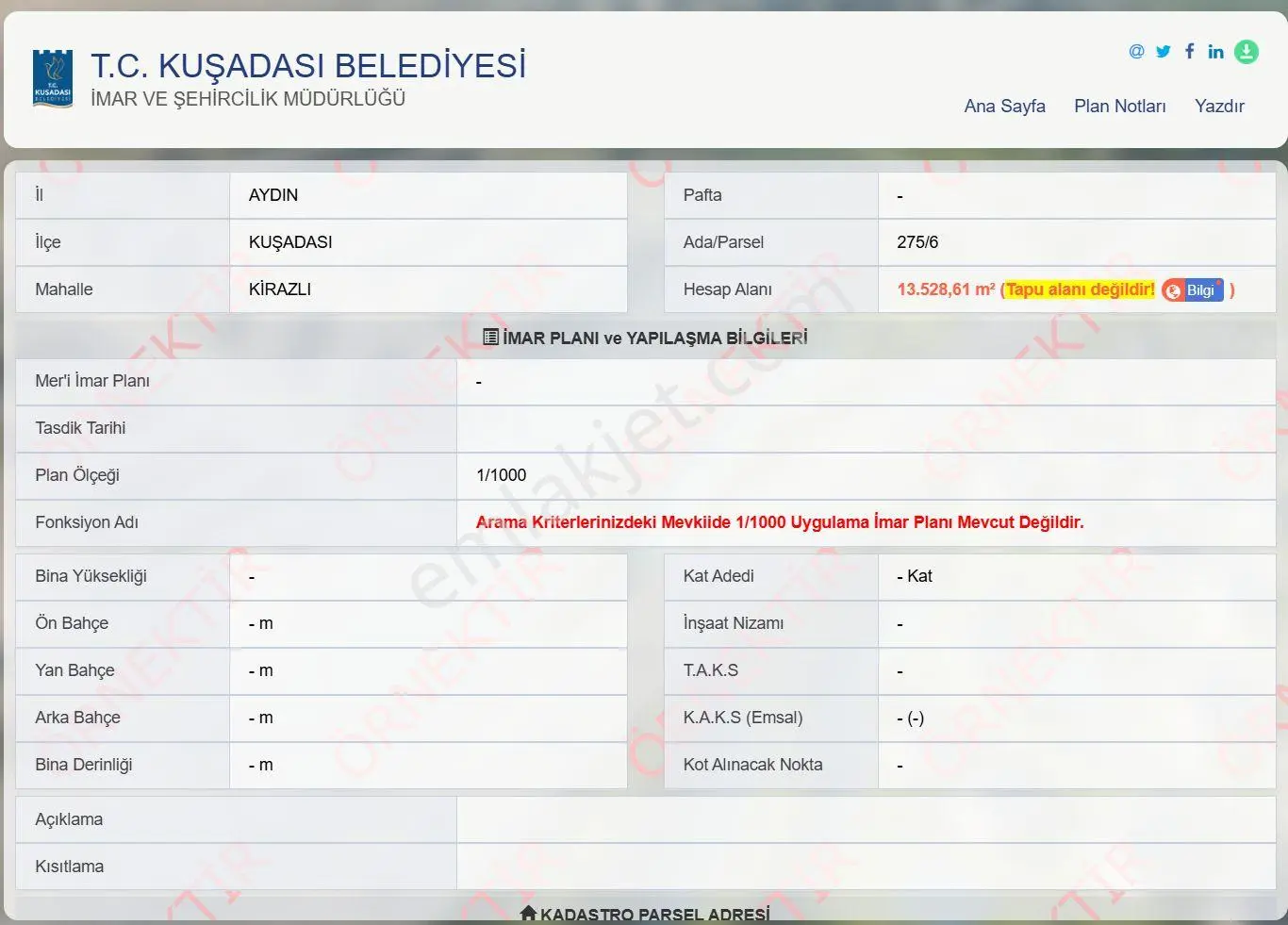 Kuşadası Karaova'da 13.529 M² Full Deniz Manzaralı Yatırımlık Satılık Tarla — fotoğraf 3