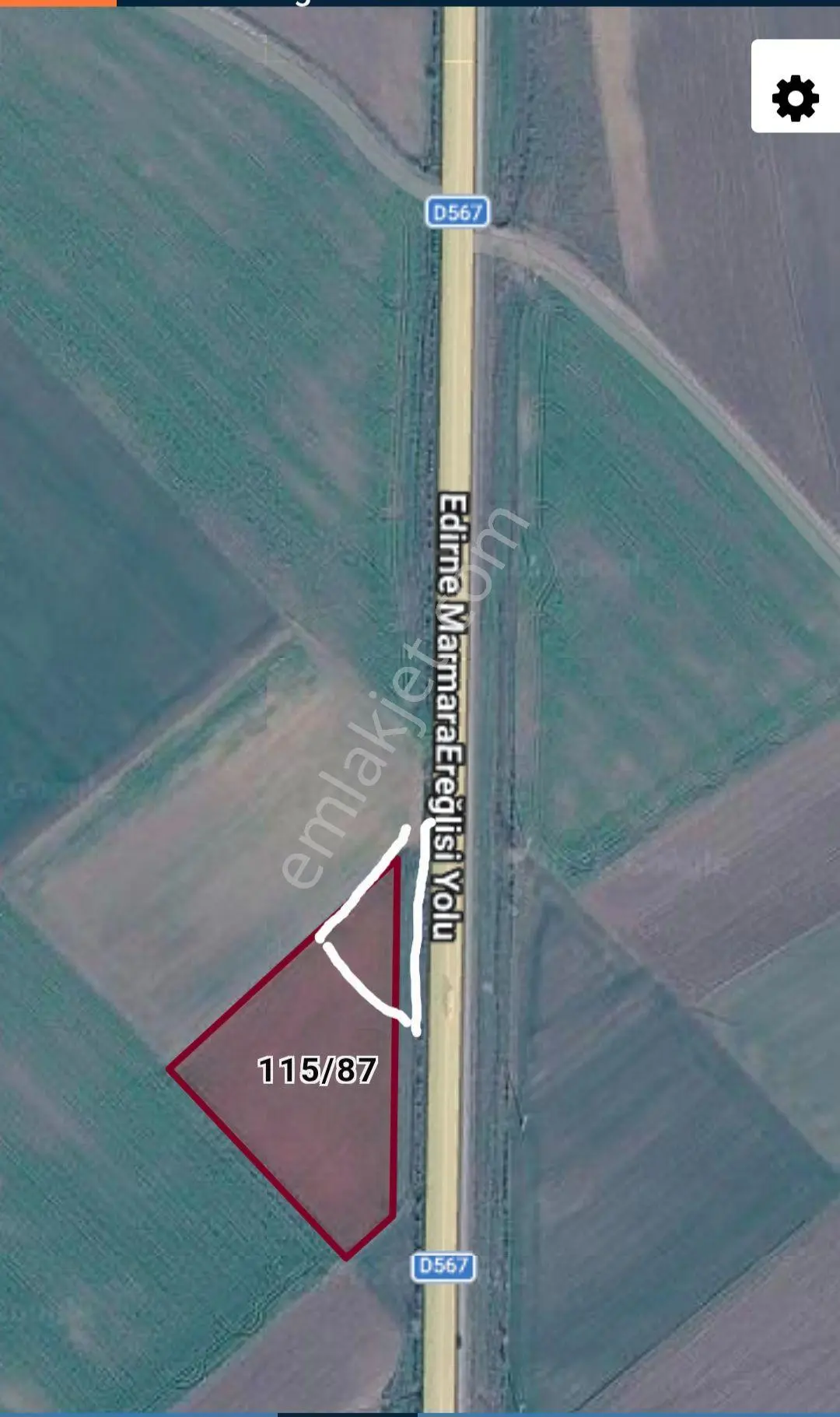 Çorlu Seymende 386m2 Parsel — fotoğraf 3