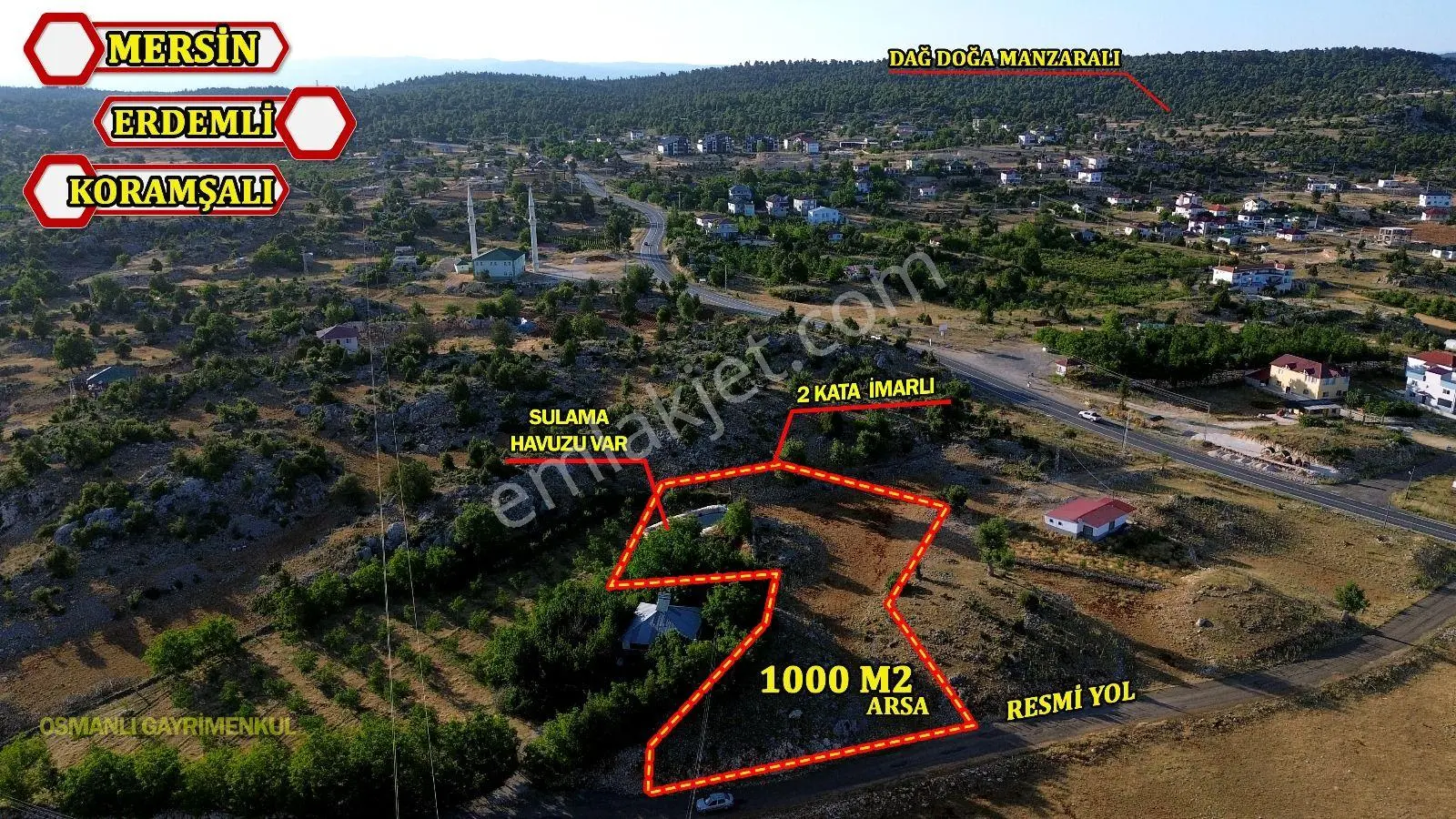 2 Kata İmarlı 1000 M2 Arsa — fotoğraf 14