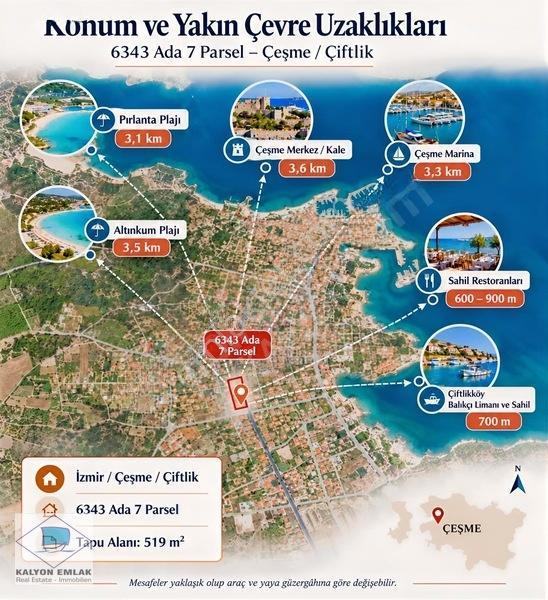 Çeşme Çiftlikköy'de Kalyon'dan Satılık Özel Kış Bahçeli Villa — fotoğraf 23