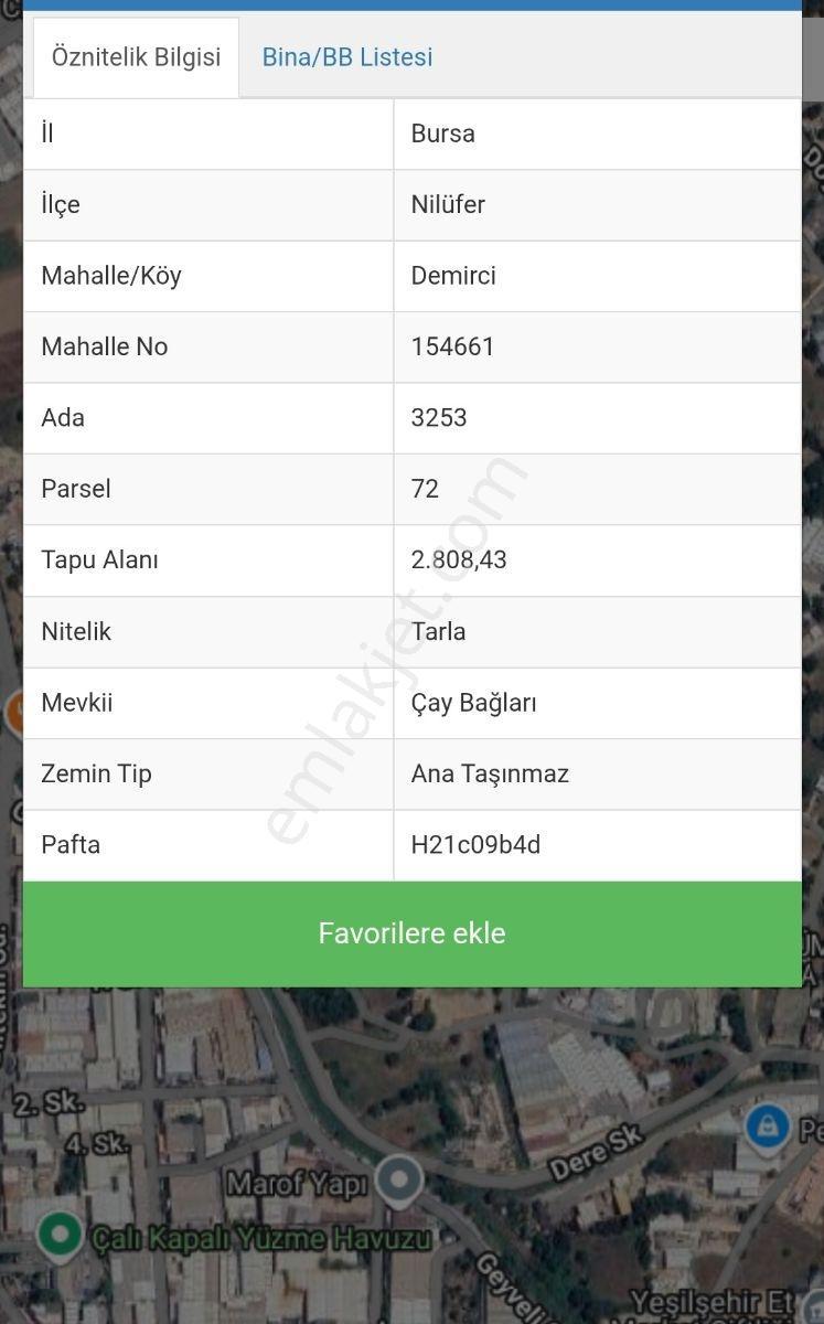 Nilüfer Demirci'de 2.808 M² Müstakil Tapulu Satılık Tarla — fotoğraf 6