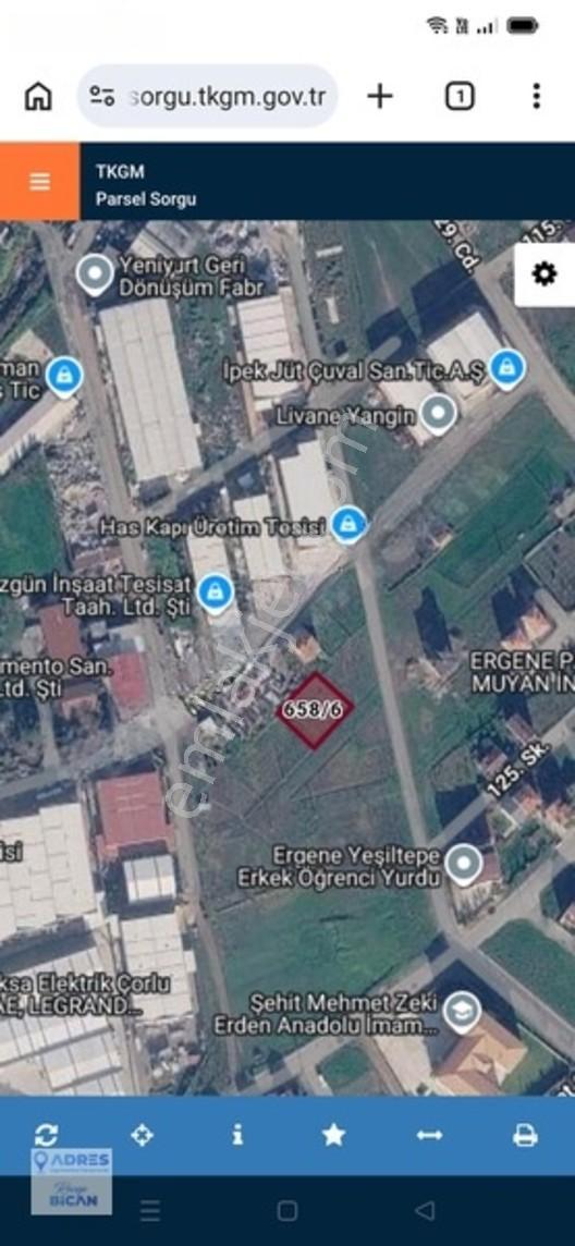 Ergene'de 890 Metrekare İmarlı Arsa — fotoğraf 2