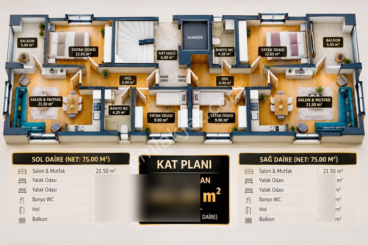 Century21 Den Satılık Karşıyakada Deniz Manzaralı 81m2 2+1 — fotoğraf 28