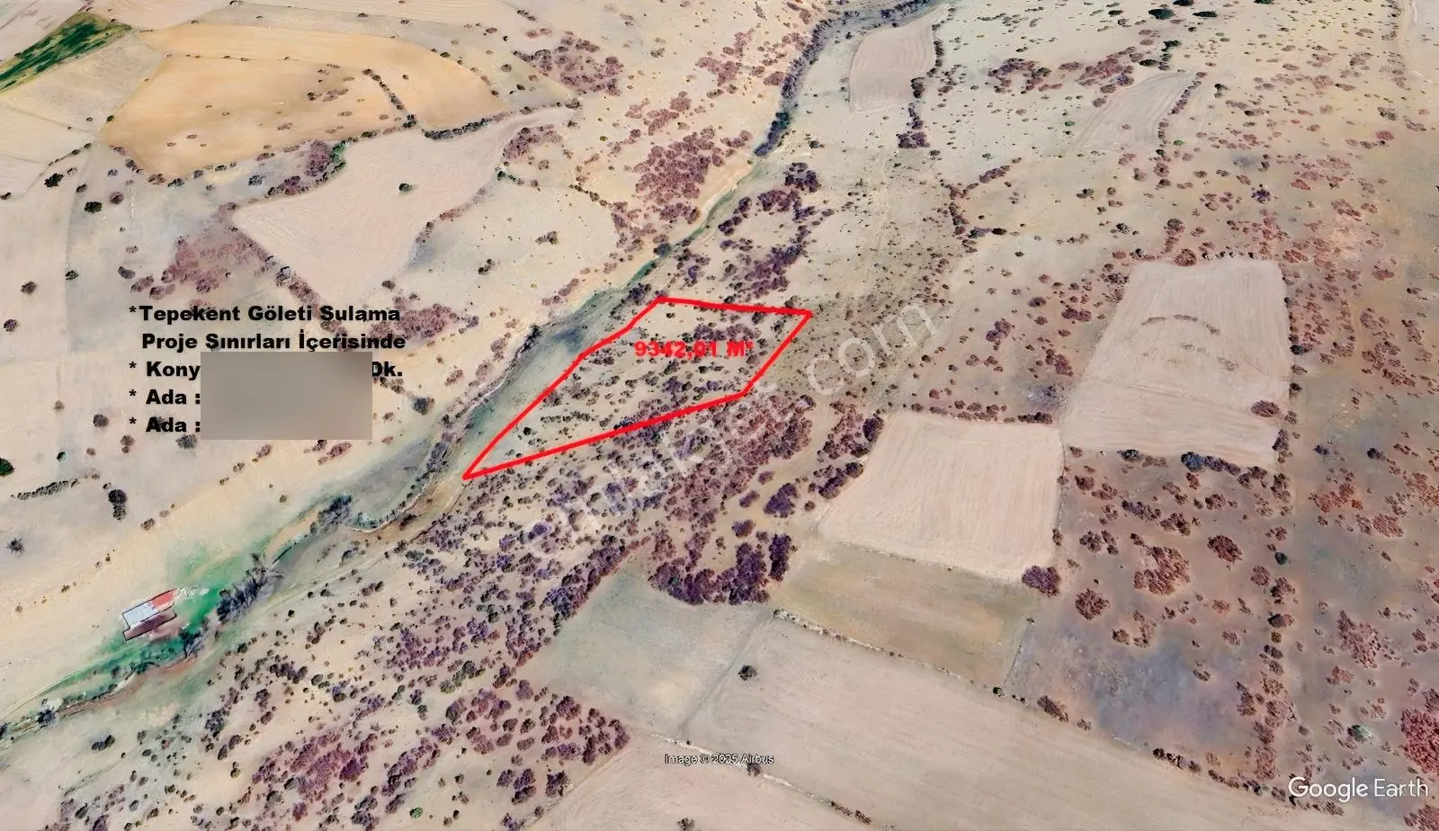 Tepekent Göleti Sulaması Proje İçerisinde 9342 M² Satılık Tarla — fotoğraf 4