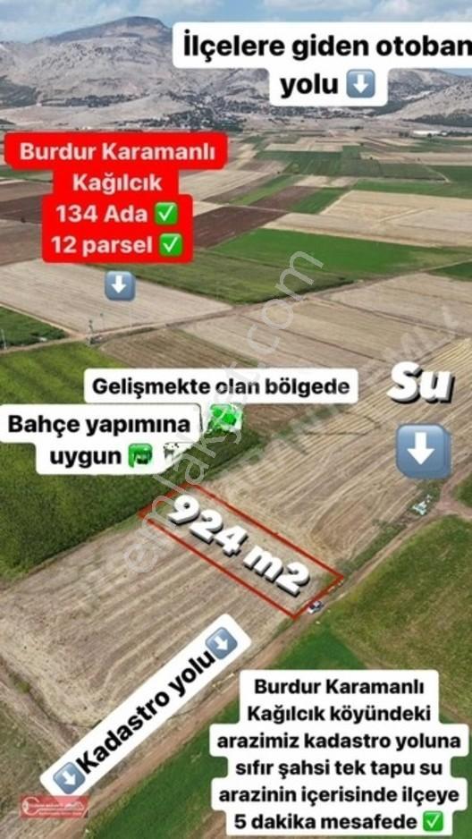 Burdur Karamanlı Kağılcık Köyü Satılık Tarla