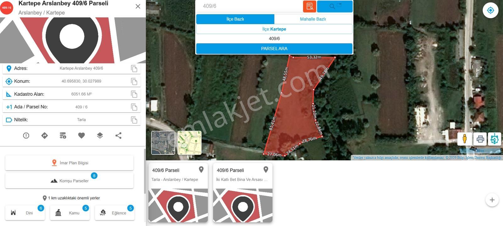 Asies Global'den Kartepe Villa İmarlı 6.051,66 M2 Fırsat Arazi.. — fotoğraf 3