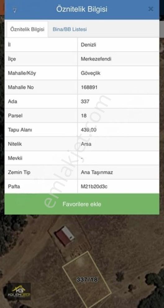 Kölem Group'tan Göveçlikte 439m2 B+3 Satılık Villa Arsası ! — fotoğraf 4