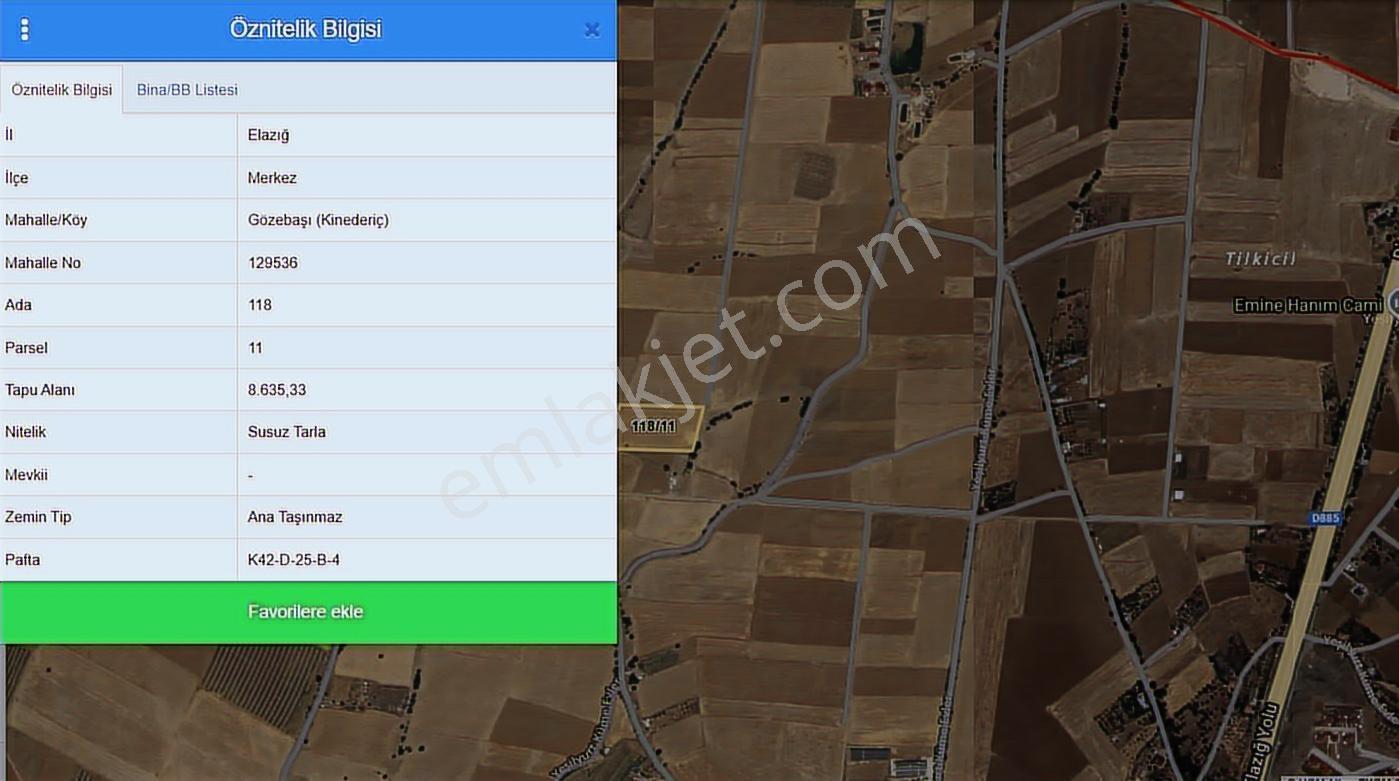 Emre Gm/den Gözebaşı (kinederiç) Te Yolu Elektriği Mevcut Tarla — fotoğraf 19