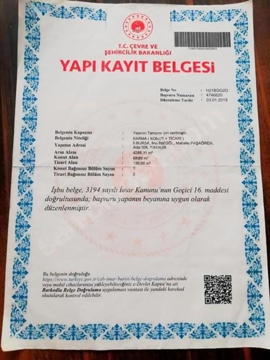 Bursa İnegöl Paşaören De Satlık Arsa 4.300 — fotoğraf 7