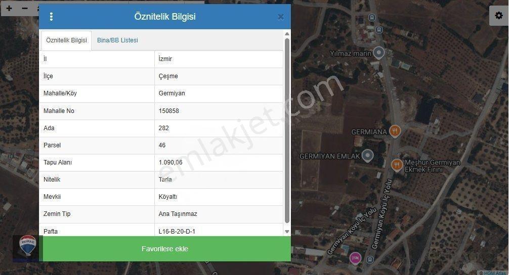 Çeşme Germiyan’da Müstakil Tapulu 1 Dönüm Düz Tarla — fotoğraf 3