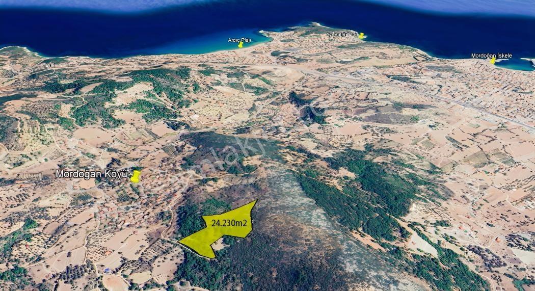 Eko Emlaktan İzmir Karaburunda Deniz Manzaralı Çiftlik Arazisi — fotoğraf 2