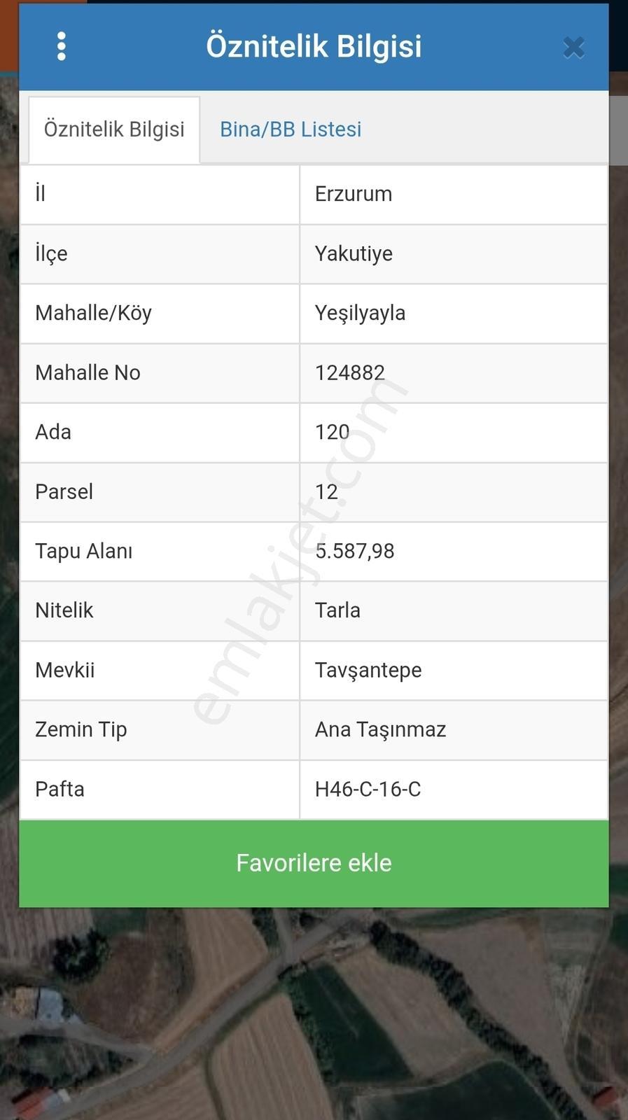 Lüx Erzurum'dan Yakutiye Yeşilyayla'da Satılık 5,5 Dönüm Tarla — fotoğraf 2