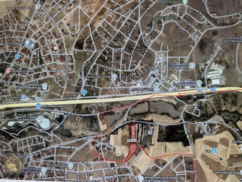 Ankara Akyurtta Ana Yola Cephe 900m2 Yatırımlık Tarla — fotoğraf 3
