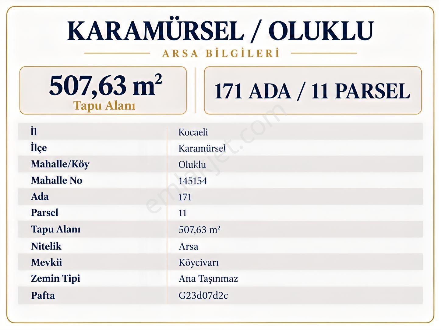 Acil Satılık! Karamürsel Olukluda Deniz Manzaralı 507,63 M² — fotoğraf 5