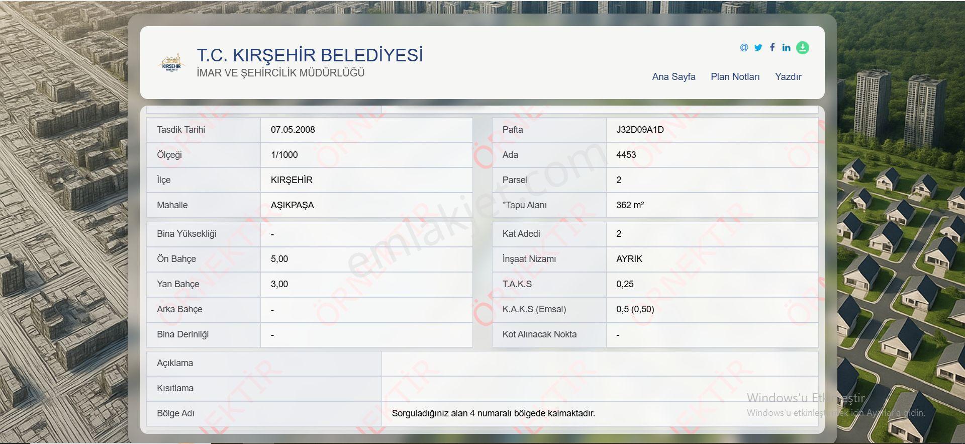 Global'den Emniyet Yanında Köşe Başı 362 M2 Satılık Villa Arsası — fotoğraf 6