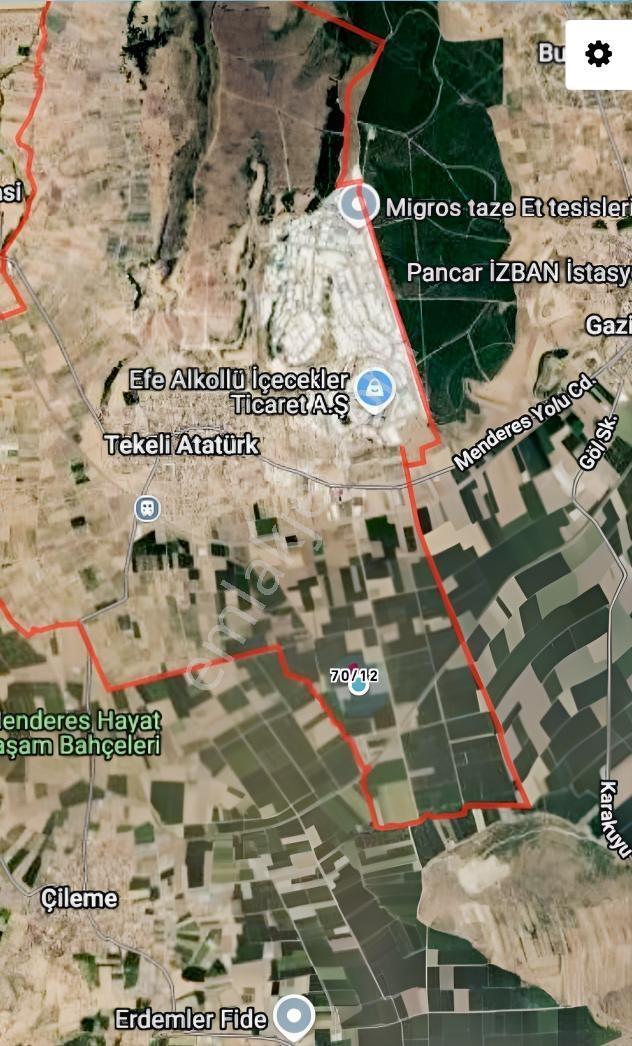 Tekeli'de Kadastral Yol Cepheli - 5050 M2 Satılık Müstakil Tarla — fotoğraf 22