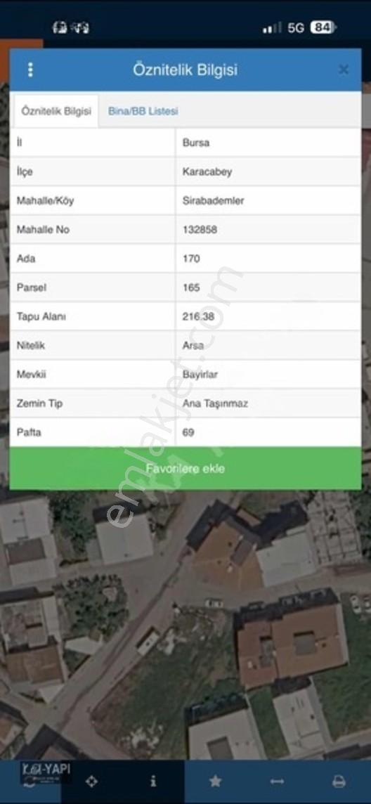 Karacabey Sırademler'de 3.5 Kat İmarlı 216 M² Satılık Arsa — fotoğraf 7