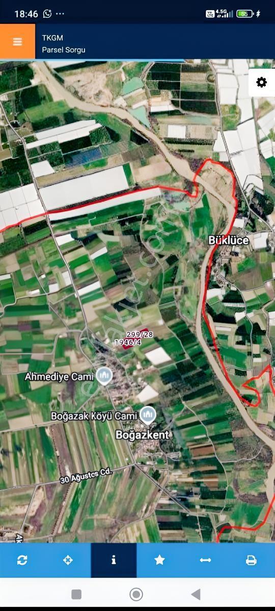 Bogazkentte İmara Sinir Etrafı 3 Metre Yuksek Çevrili Yola Cephe
