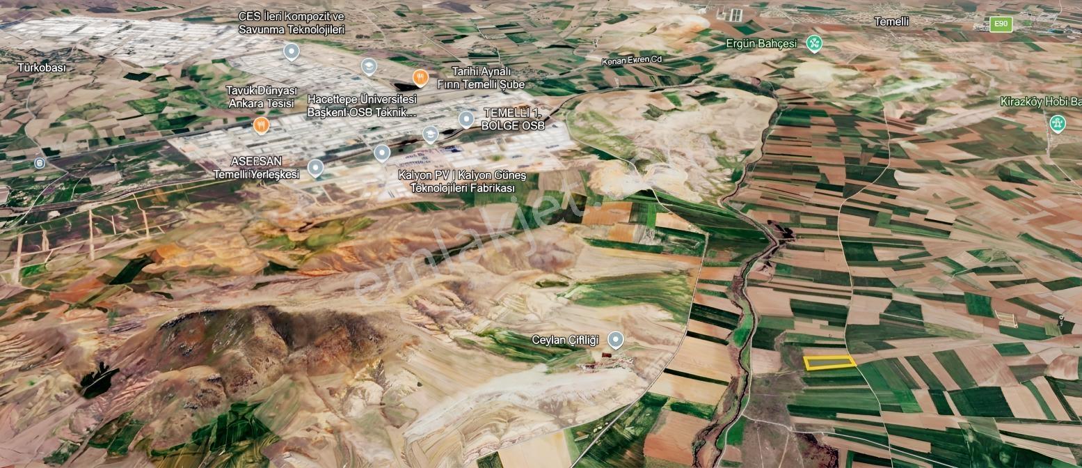 Sincan Bacıda 28.649 M2 Tek Tapu Çaya Yakın Tarla — fotoğraf 2