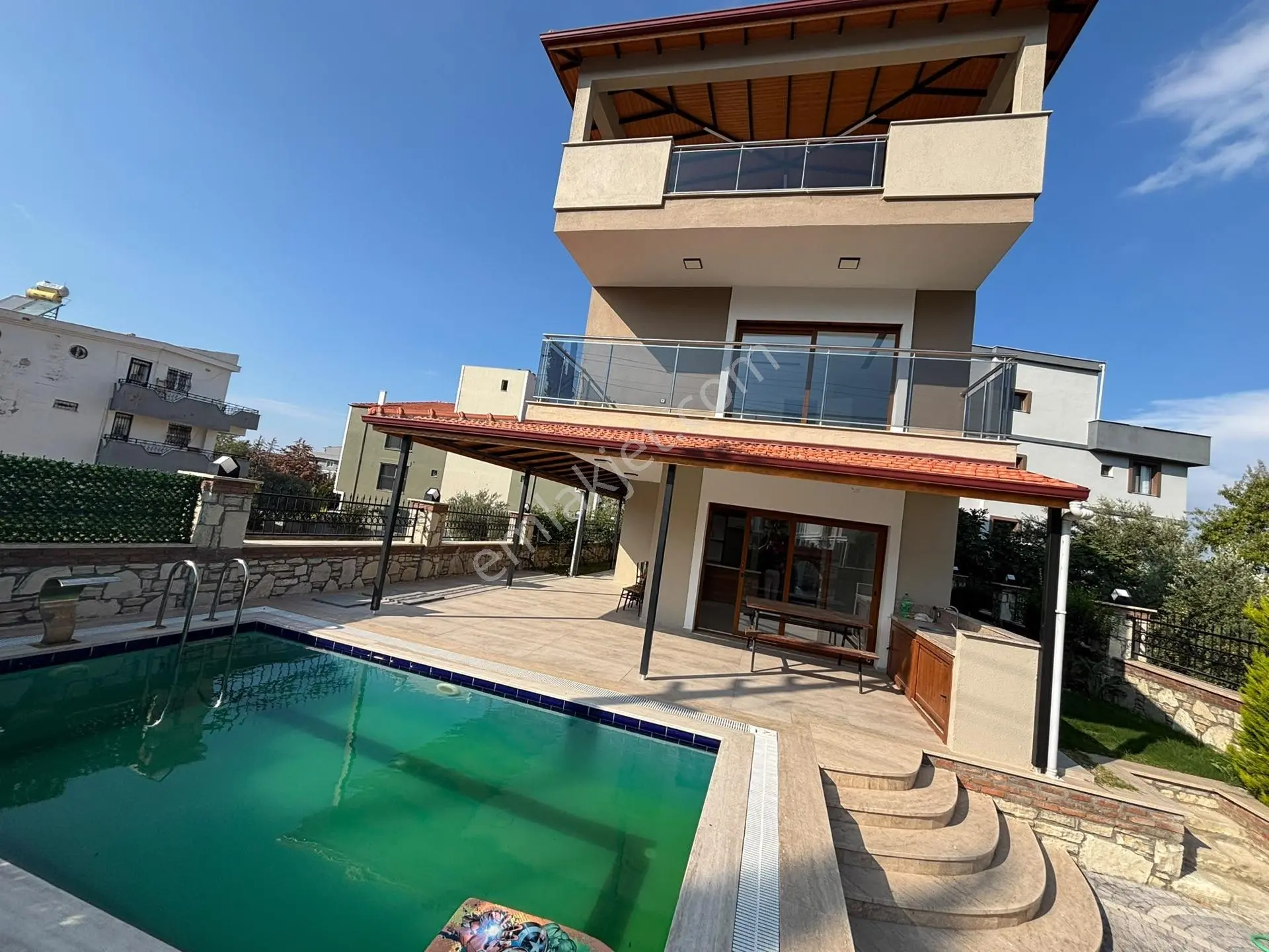 Kuşadası Davutlar’da Tam Müstakil, Özel Havuzlu 4+1 Lüks Satılık Villa — fotoğraf 32