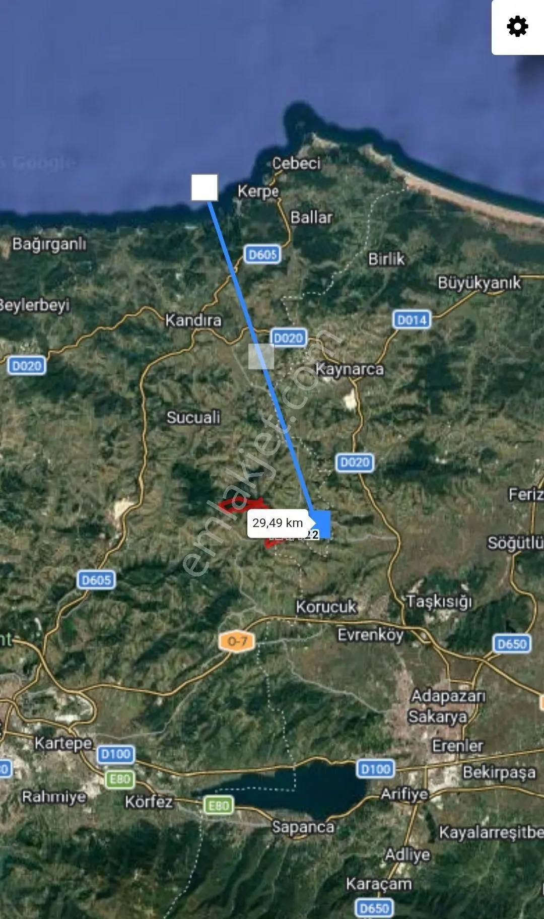Kocaeli Kandıra Ömerli Köyün De 1405,m2- Tarla — fotoğraf 3