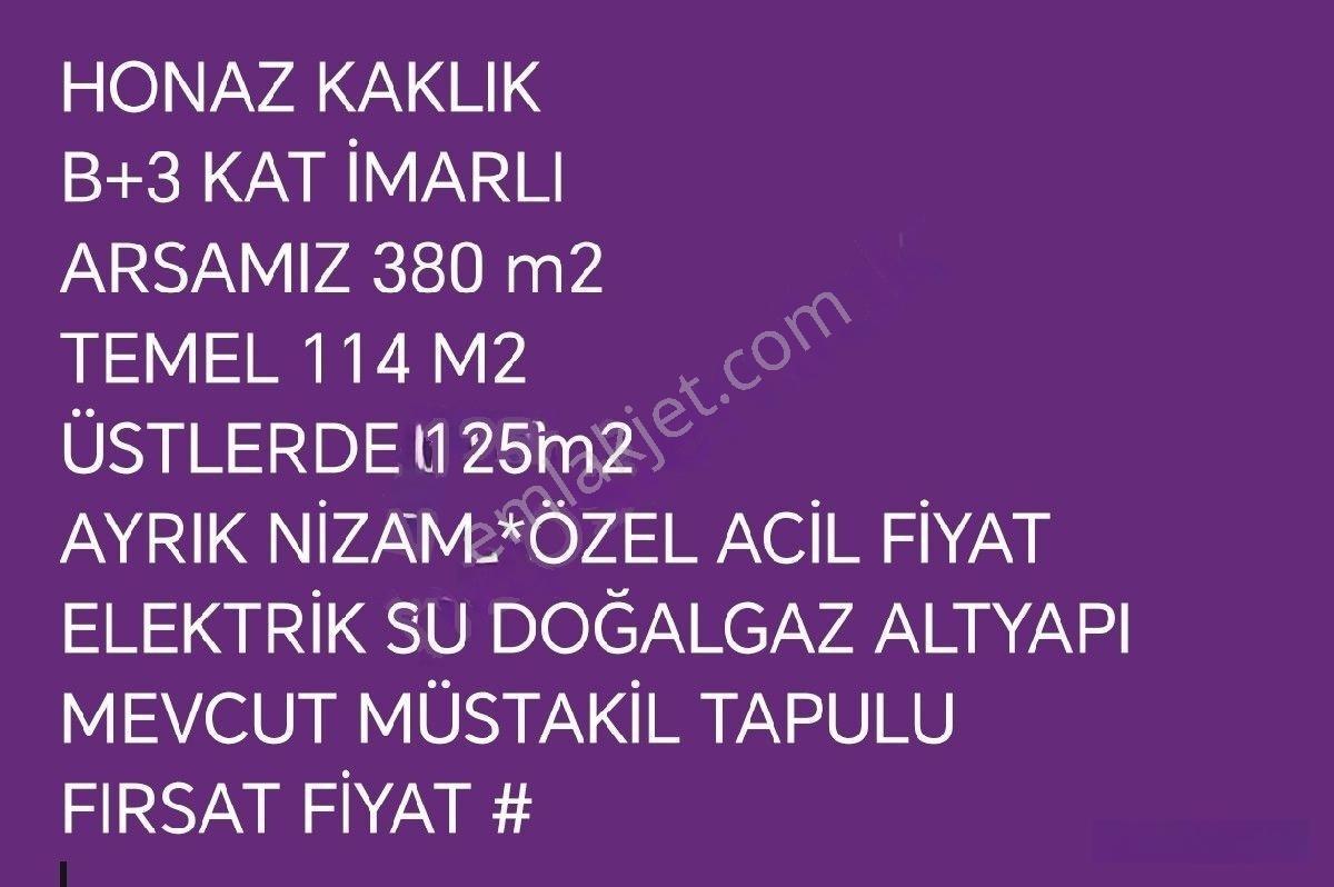 Kaklık Merkez'De B+3 Kat 380M2 Arsa