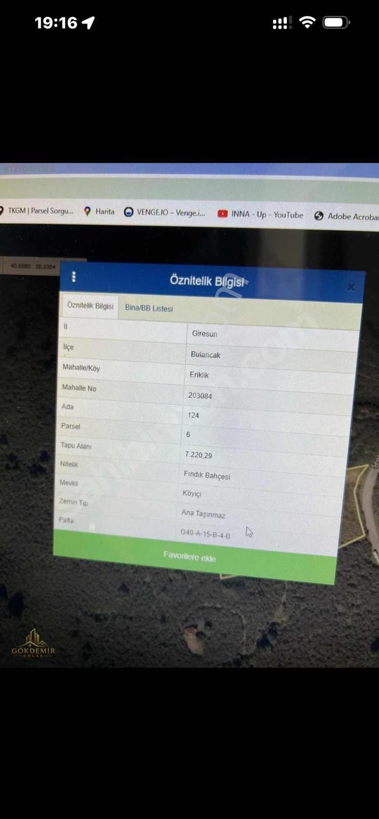 Gokdemir Gayrimenkul'den Erikli Köyü'nde Satılık Fındık Bahçesi — fotoğraf 9