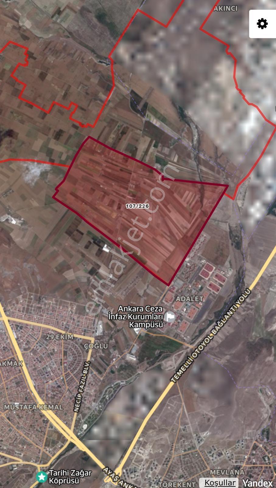 Sincan İlyakutta Savunma Sanayi Bölg. 500 M2 Kooperatif Hissesi.
