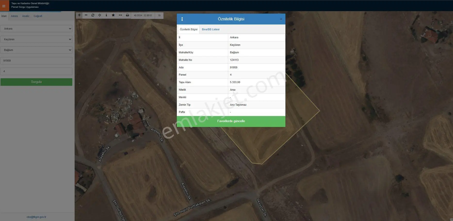 Fırsat- Keçiören Yatırımlık 1.6 Emsal 2.487 M2 İnşaata Uygun Arsa — fotoğraf 3
