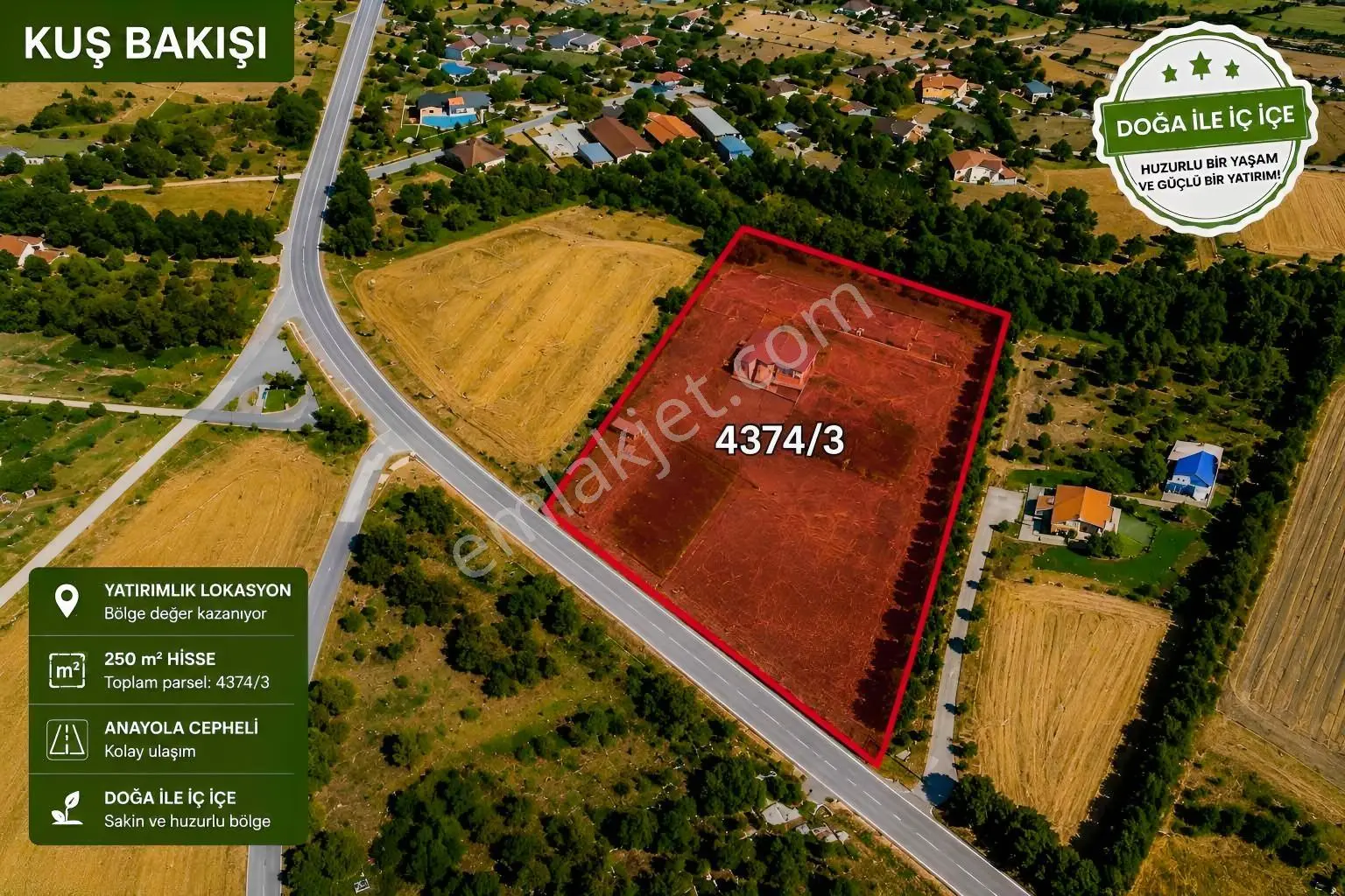 Silivri Büyüksinekli'de Yola Cepheli 250 M² Hisse | Yatırımlık — fotoğraf 2