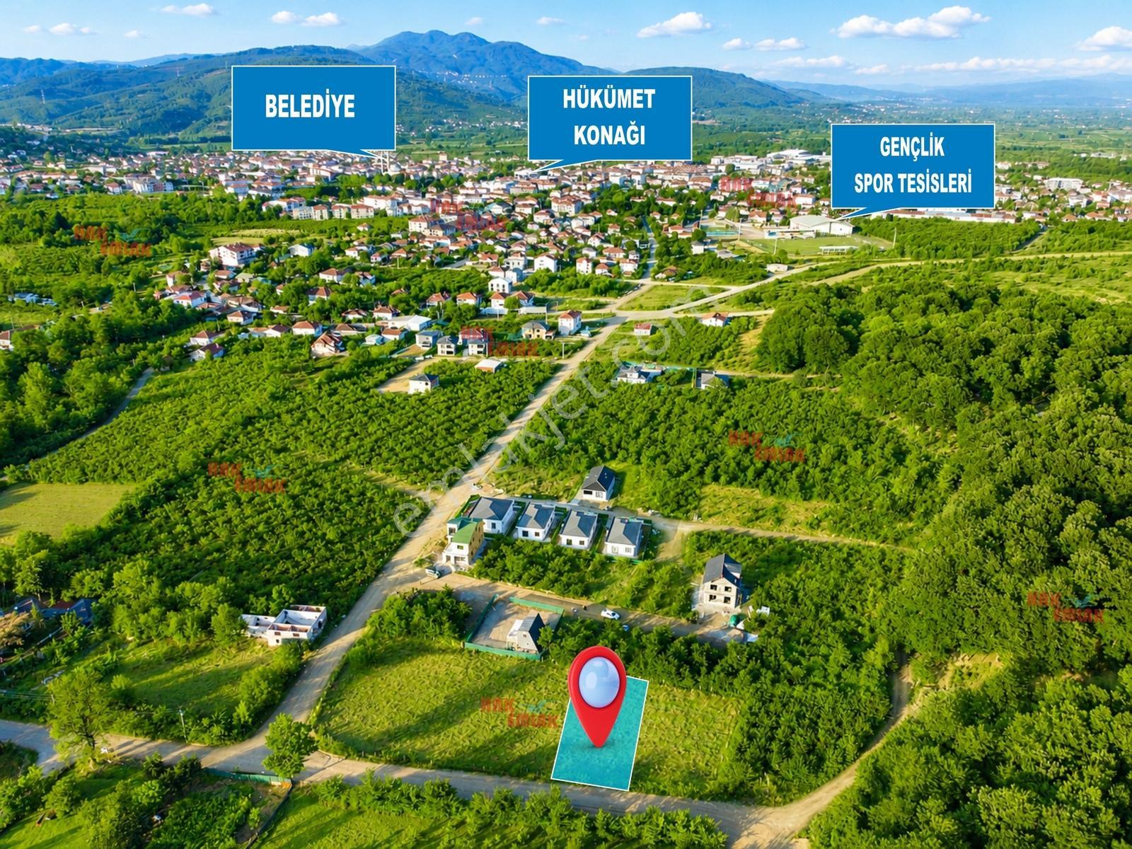 Hak Emlaktan Cumayeri'nde Villalar Bölgesinde Satılık 453m² Arsa — fotoğraf 2