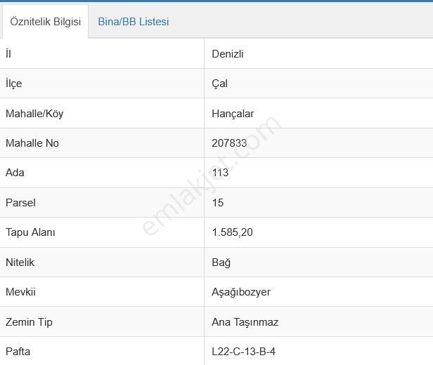 Denizli Çal Hançalar Mevkiinde Yatırımlık Bağ Arazisi! — fotoğraf 2