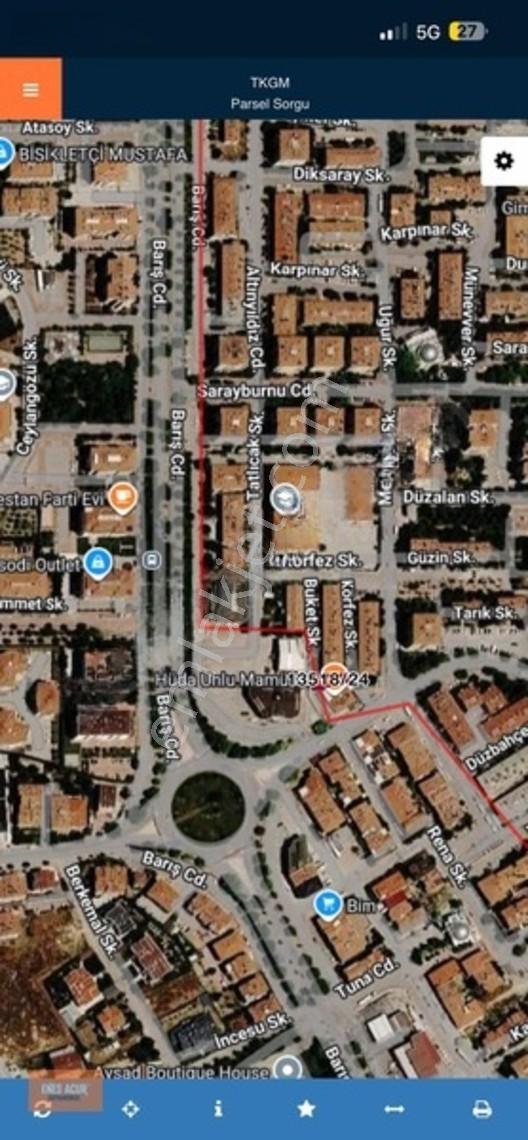 Enes Acur'dan Mükemmel Konum Barış Cad. Satılık 215 Mt Arsa — fotoğraf 3