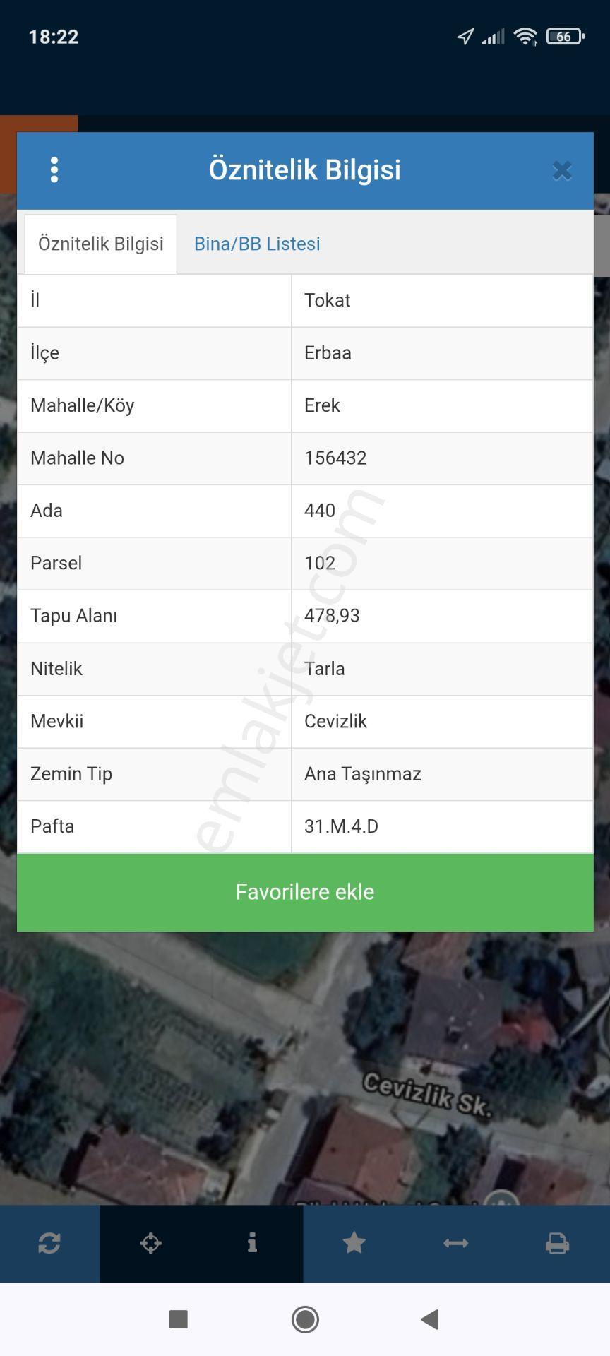 Tokat Erbaa Cevizlik Mah Satılık 480 M2 Tek Tapu 2 Kat İmarlı Arsa — fotoğraf 5