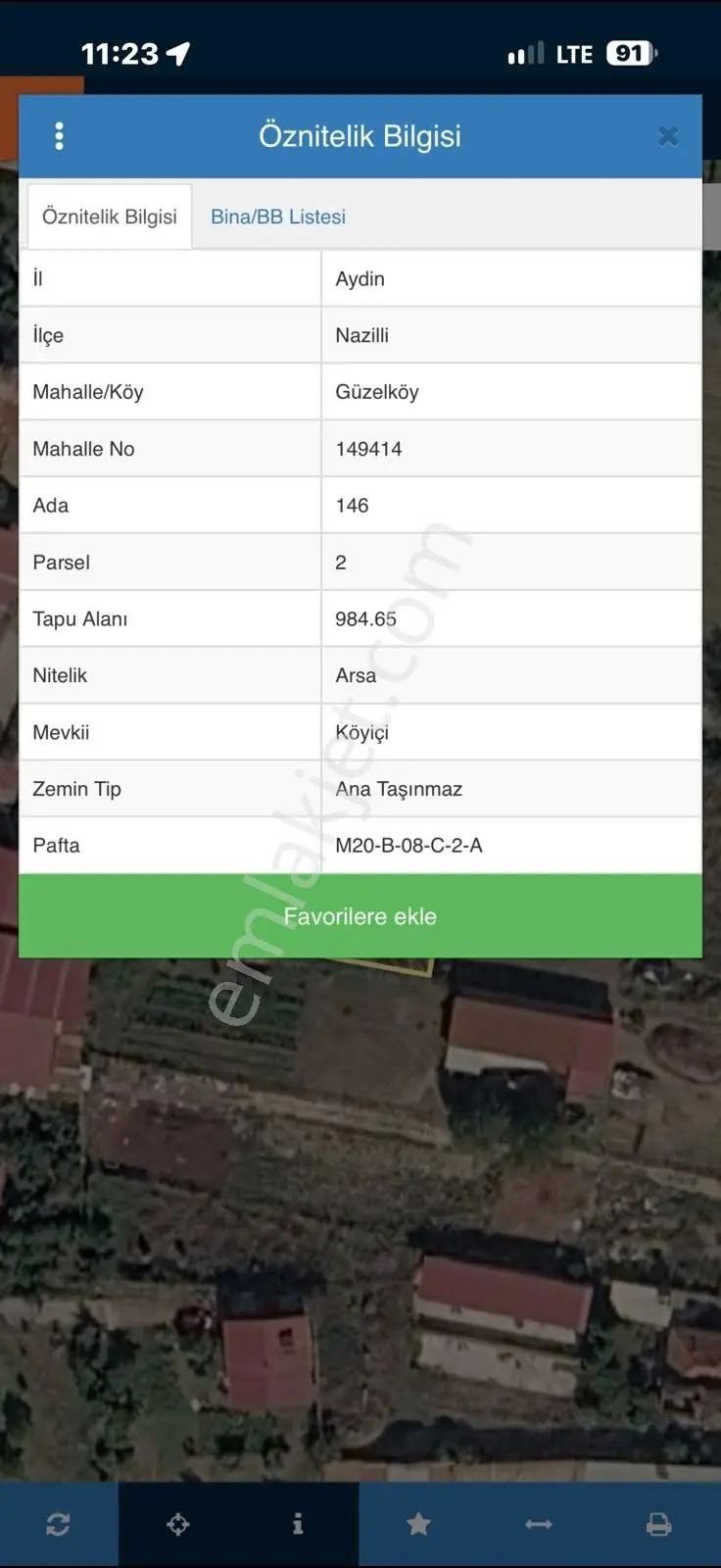 Konut Emlaktan Aydın Nazilli Güzelköy Mah Satılık 984 M2 İmarl — fotoğraf 2