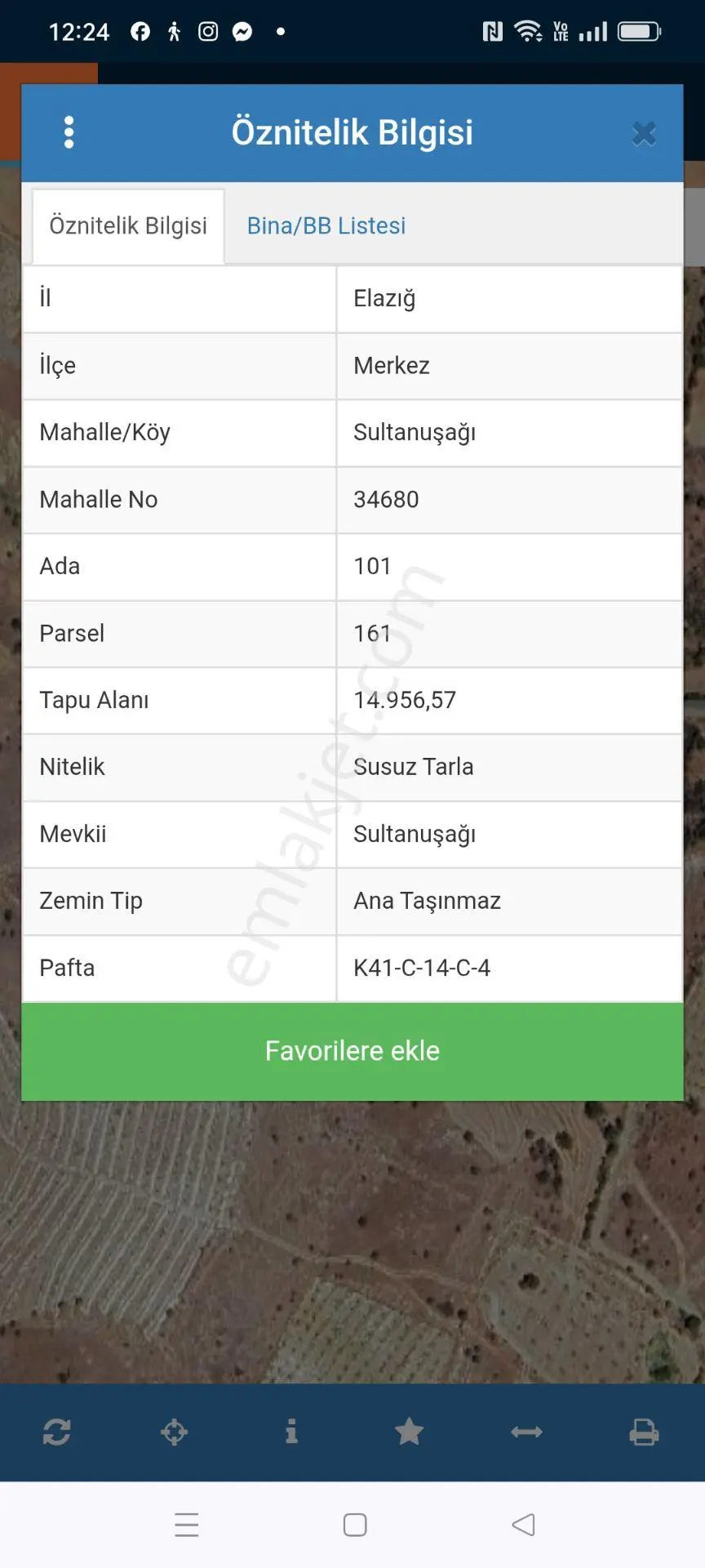 Elazığ Merkez Sultanuşağı Köyü 14.956 M² Satılık Tarlasultanuşağı — fotoğraf 2