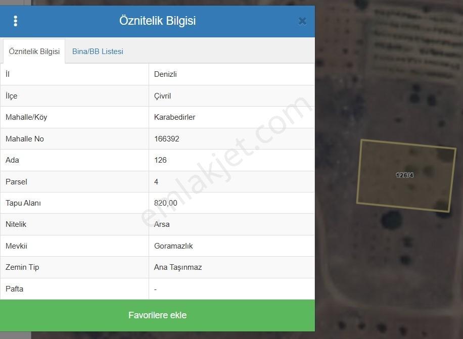 Denizli Çivril'de Villa Yapımına Uygun Konut İmarlı Satılık Arsa — fotoğraf 2