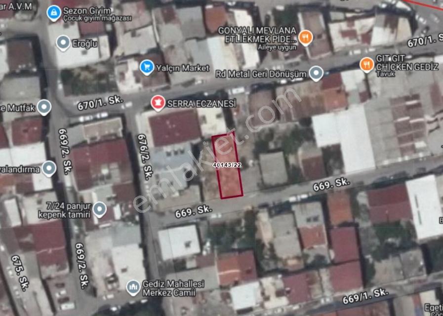 Buca İnönü Mah. 191 M2 Arsa - 150 M2 Kitle 2 Kat İmarlı Satılık — fotoğraf 3