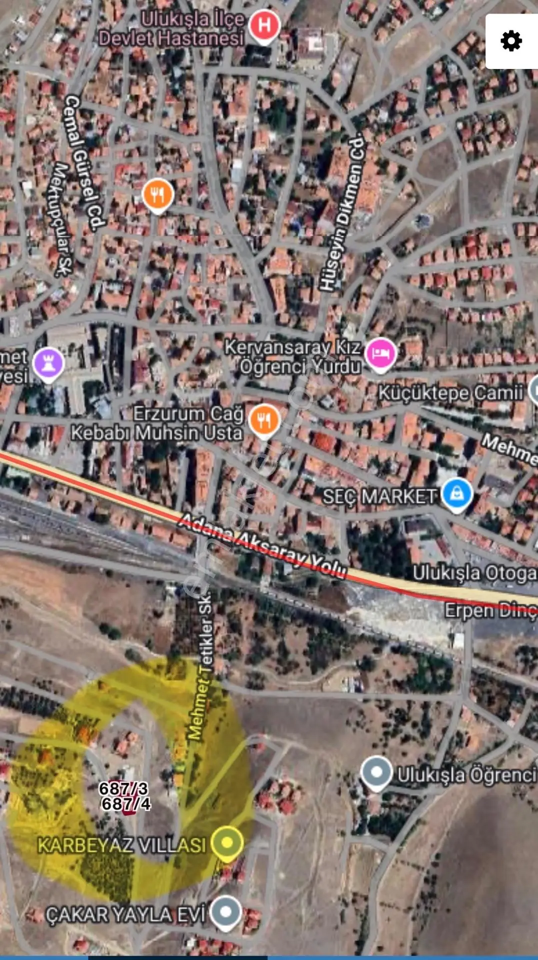 Ulukışlaya Kuş Bakışı Satılık Arsa — fotoğraf 5