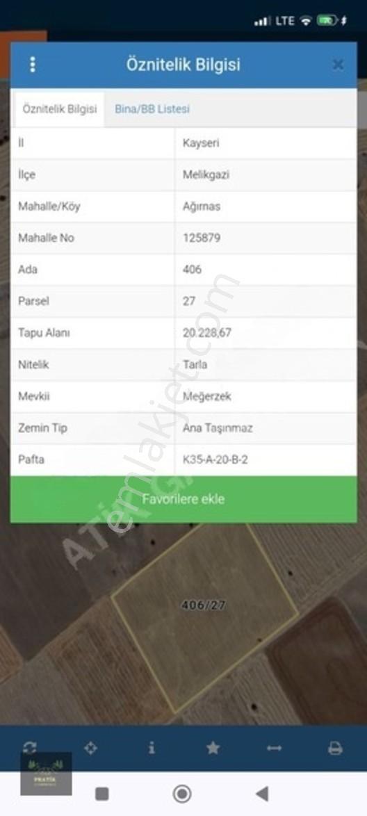 Ağırnas Merkeze Yakın Satlık Tarla — fotoğraf 7