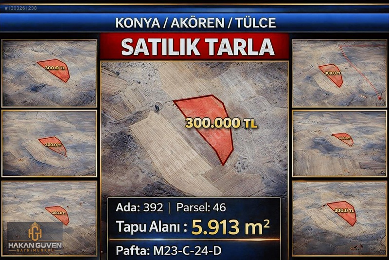 Akören Tulce'de Satılık 5.913 M² Müstakil Tapulu Tarla — fotoğraf 11