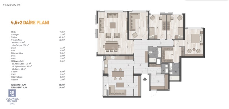 Atabilge İncek Konutlarında Satılık 4.5 +2 Bahçe Katı Boş Daire — fotoğraf 37