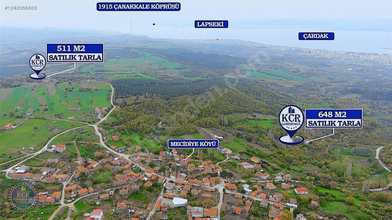 Çanakkale Mecidiyede Boğaz Manzaralı Satılık İki Adet Tarla — fotoğraf 5