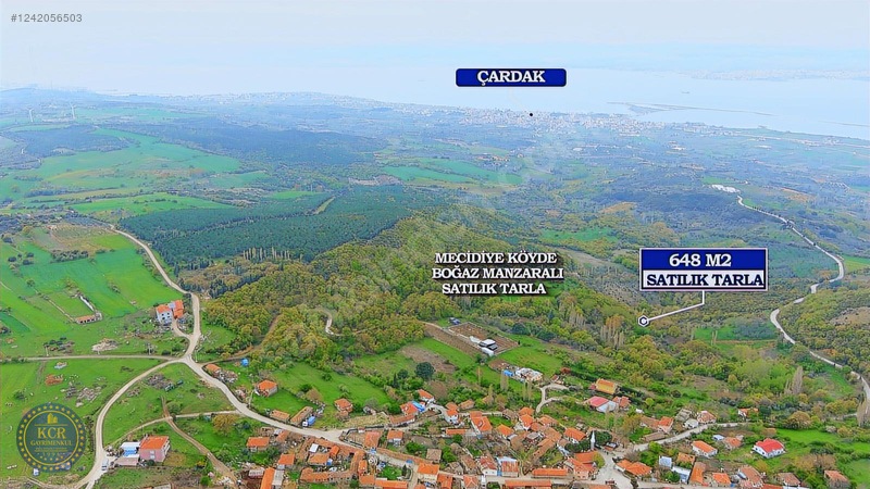 Çanakkale Mecidiyede Boğaz Manzaralı Satılık İki Adet Tarla — fotoğraf 7
