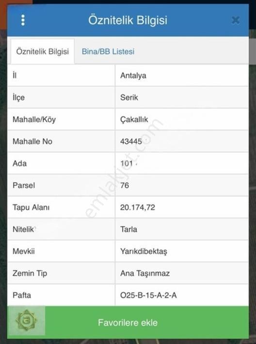 Atabay'dan Serik Çakallık Mahallesinde 20 Dönüm Müstakil Tapulu — fotoğraf 3