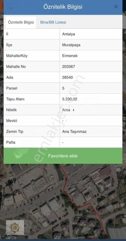 Atabaydan Güzeloba Rauf Denktaş Yakını Köşe Parselde 870m2 Hisse — fotoğraf 2