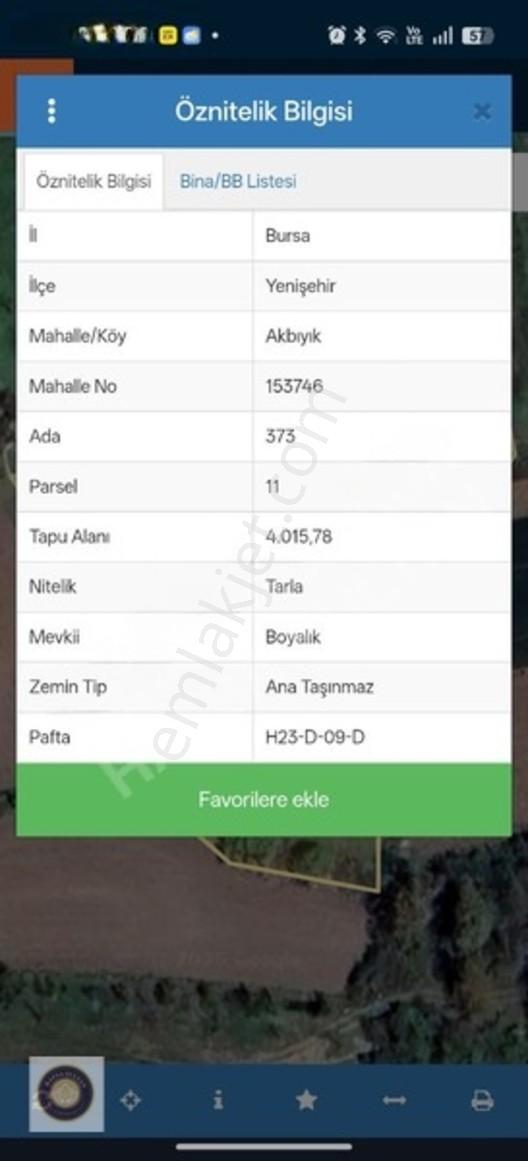 Satılık Tarla — fotoğraf 3