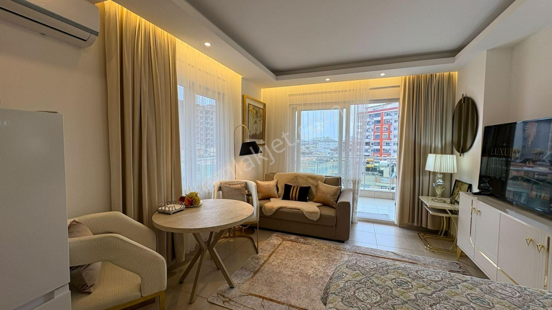 Alanya Mahmutlarda Denize 500 M Ultra Lüks Eşyalı 1+0 Satılık Daire — fotoğraf 6