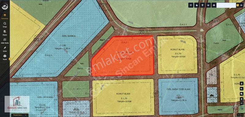 Sincan Mevlanada Konut İmarlı 99 Metre Hisse 16 Kat 1.7 Emsal — fotoğraf 35