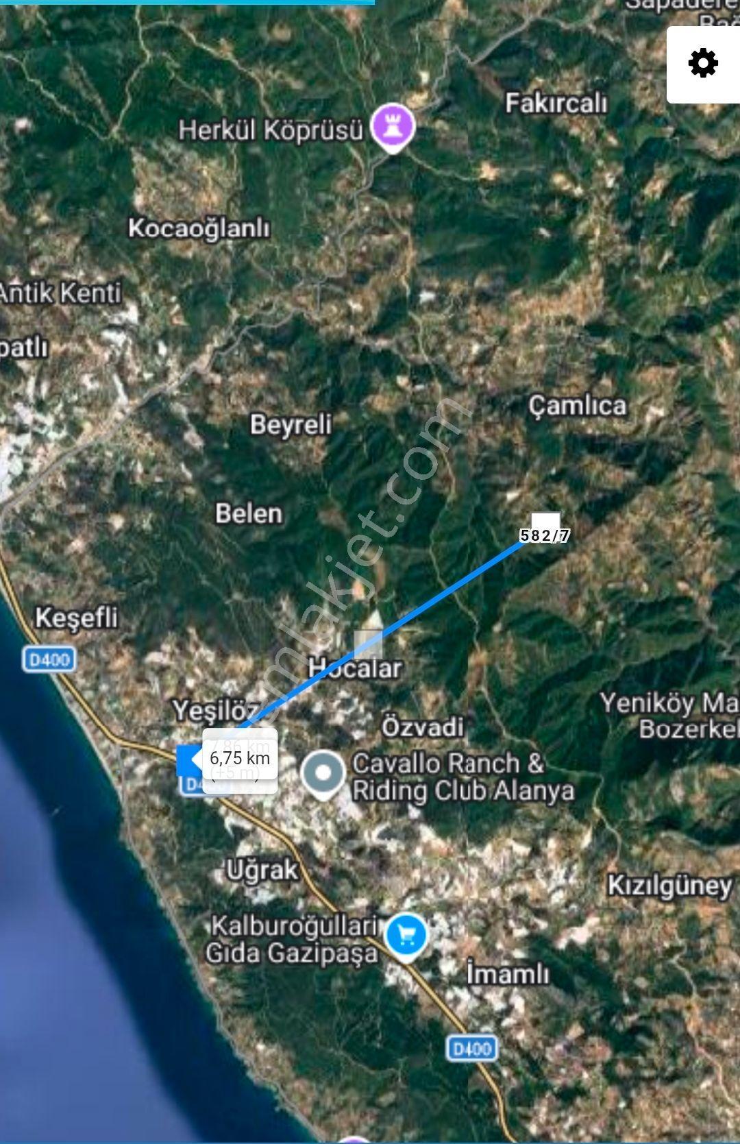Alanya Çamlıca Satılık Hobi Bahçesi Yapmaya Müsait Tarla — fotoğraf 2